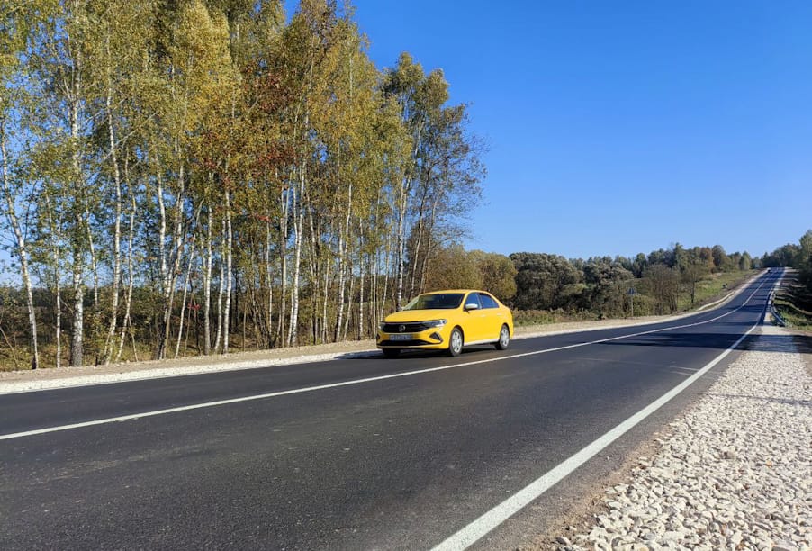 В Тульской области отремонтирован участок дороги Тула – Алешня